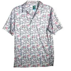 Pro Tour Cool Play Lobster Print Golf Polo Size Small